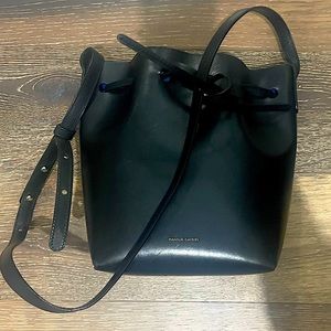 Mansur Gavriel Bucket Bag — Rare Blue Interior